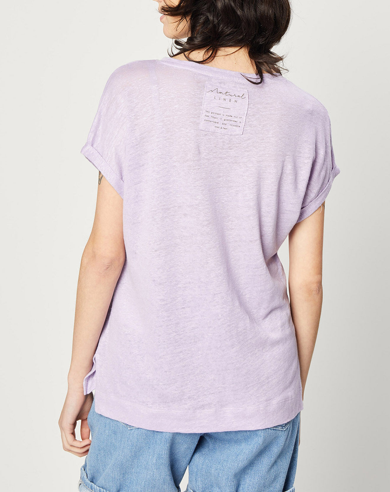 Esprit T-Shirt en 100% Lin violet