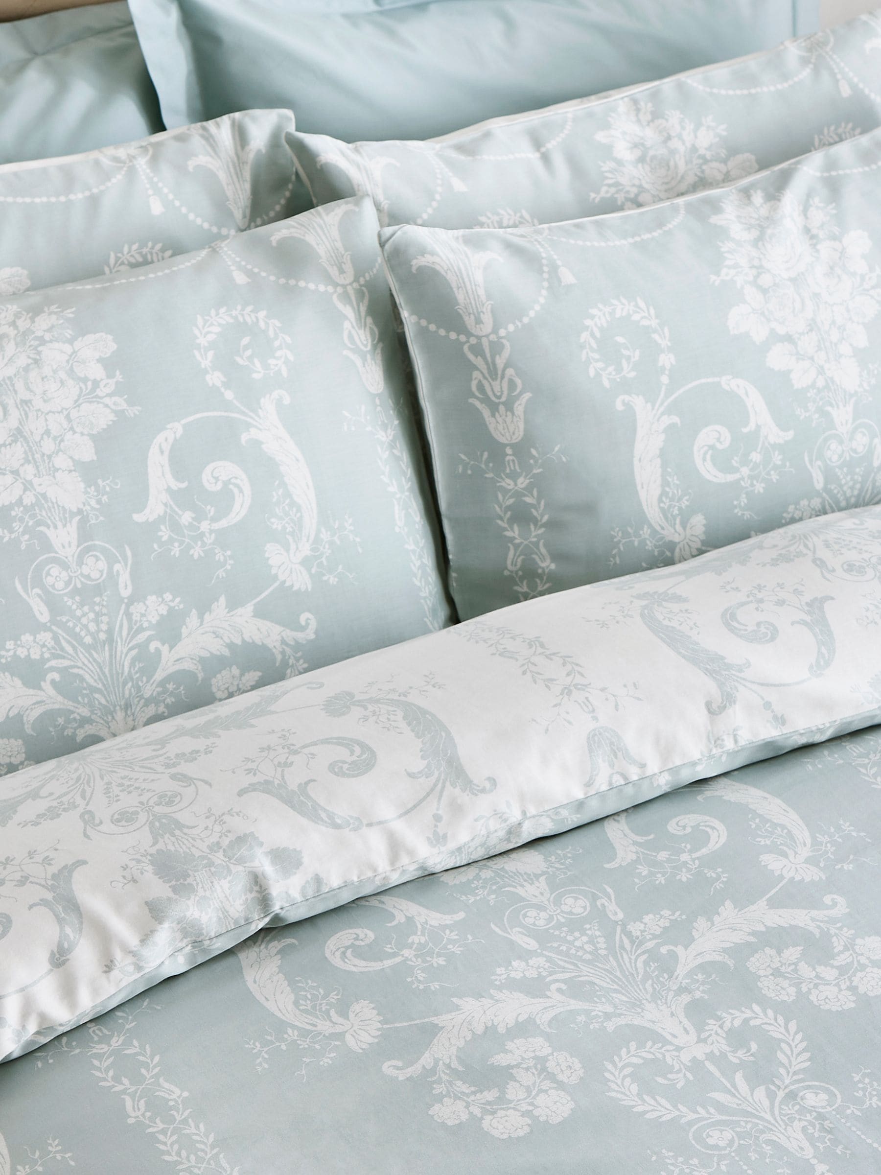 Laura Ashley 100% katoensatijn 200 -draads Josette dekbedovertrekset met kussenslopen