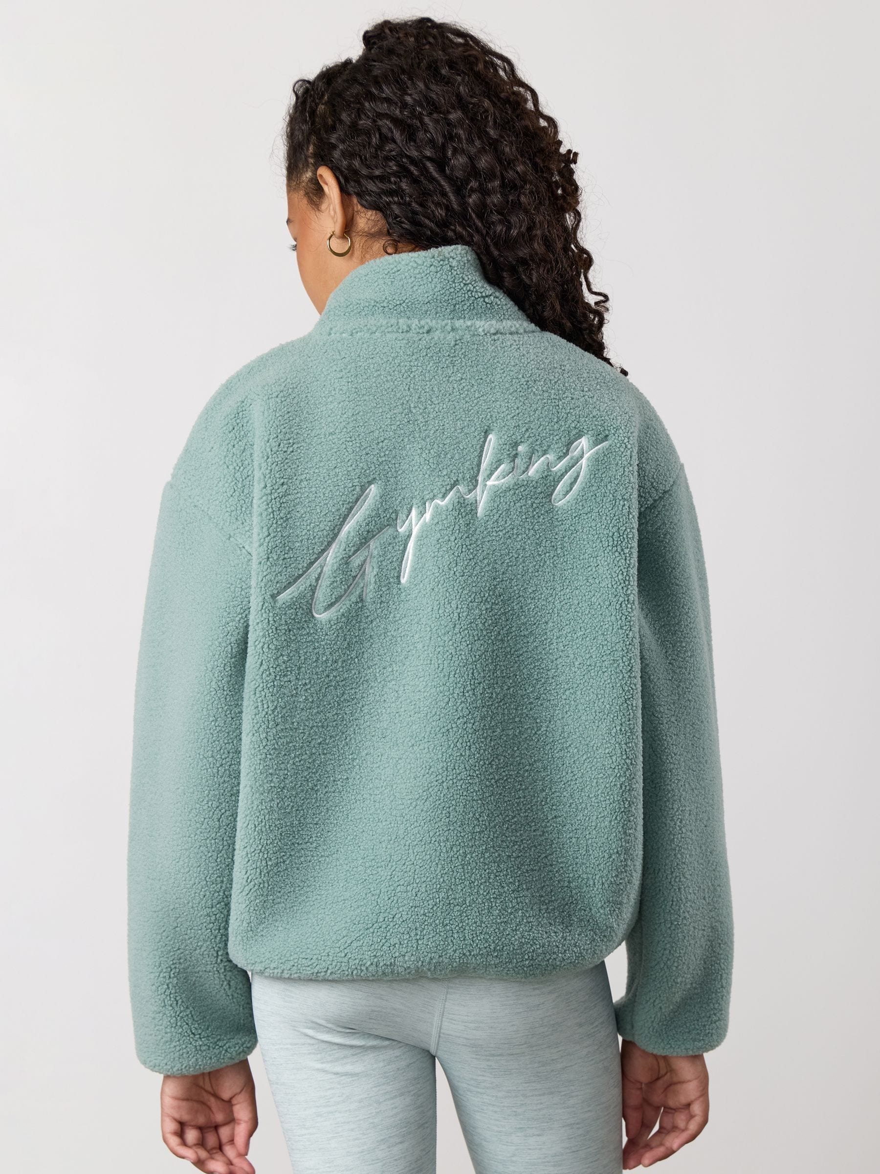 Gym King Kids Full Zip Borg Jacket