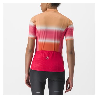 Maillot Manches Courtes Femme Castelli Dolce Orange/Rose