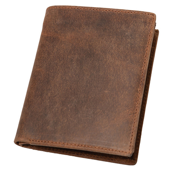 Alassio Portefeuille, format portrait, en cuir, marron