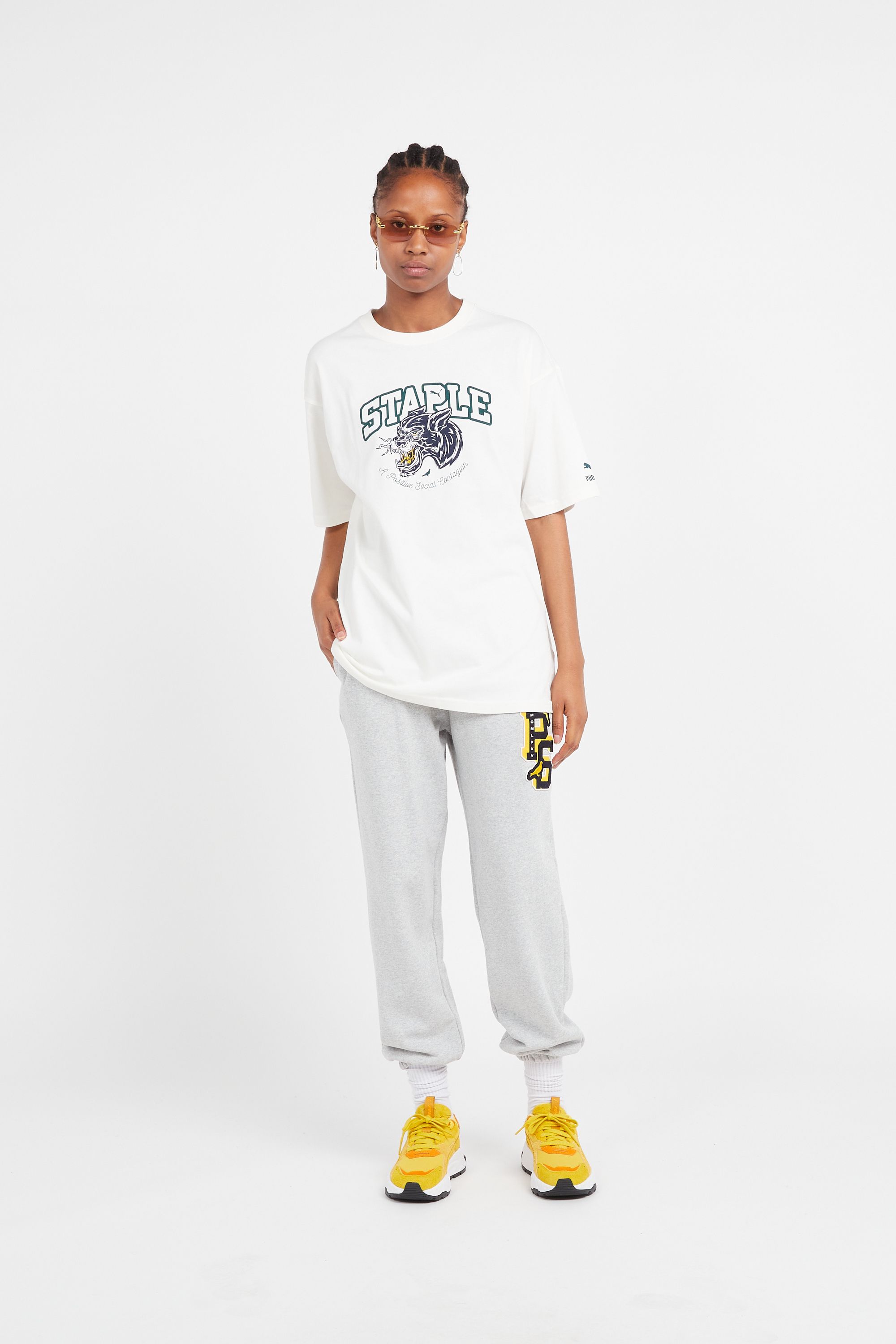 PUMA T-shirt  PUMA X STAPLE TEE Blanc