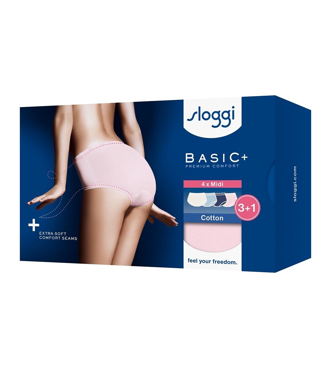 SLOGGI<br>Conjunto de 4 peças Basic+