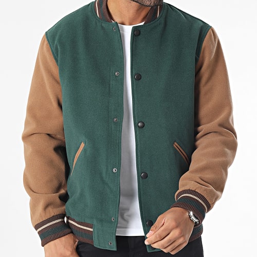 Veste Teddy Vert
