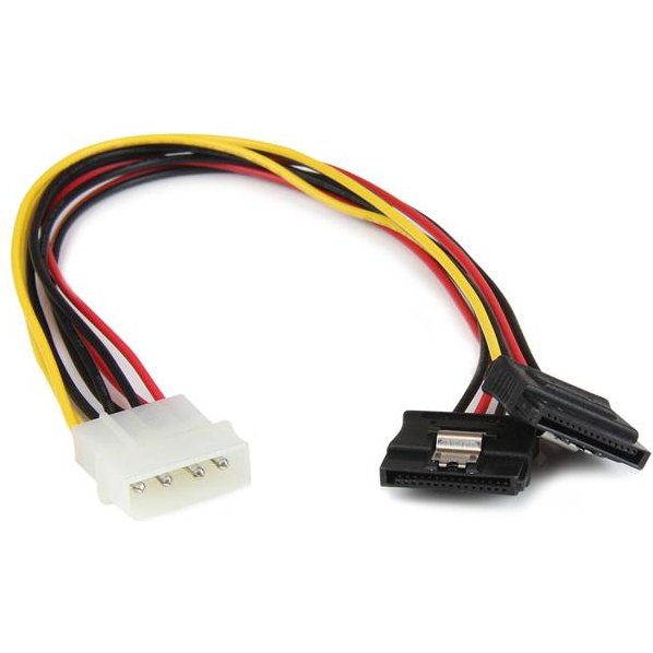 StarTech.com Câble adaptateur d'alimentation interne LP4 (4 broches) - Mâle vers 2x SATA femelle - 30 cm