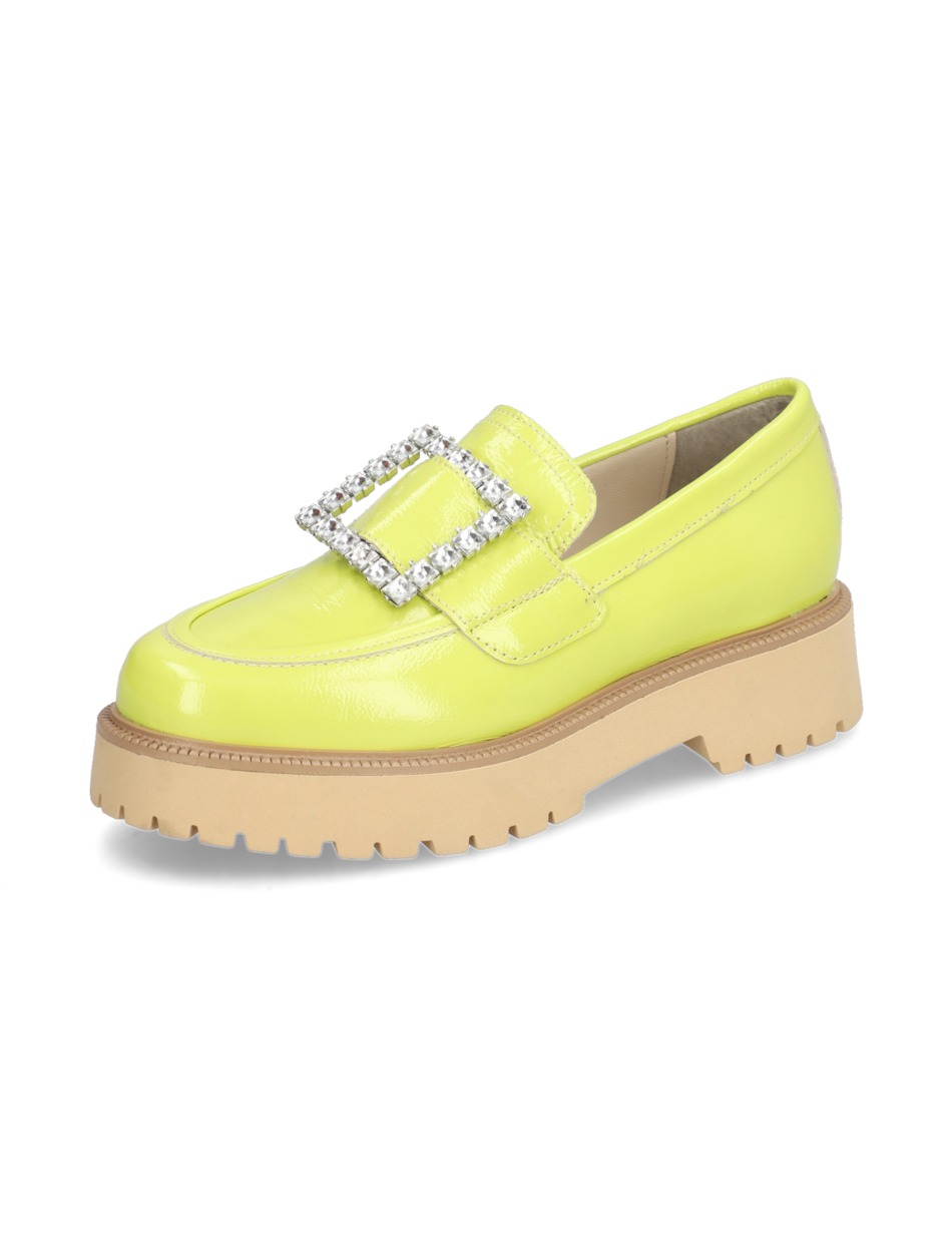 Lackleder Slipper