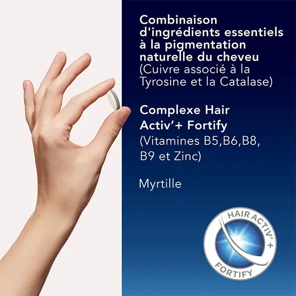 Arkopharma Forcapil Age Protect para Cabelos Grisalhos e Sem Brilho, 30 comprimidos