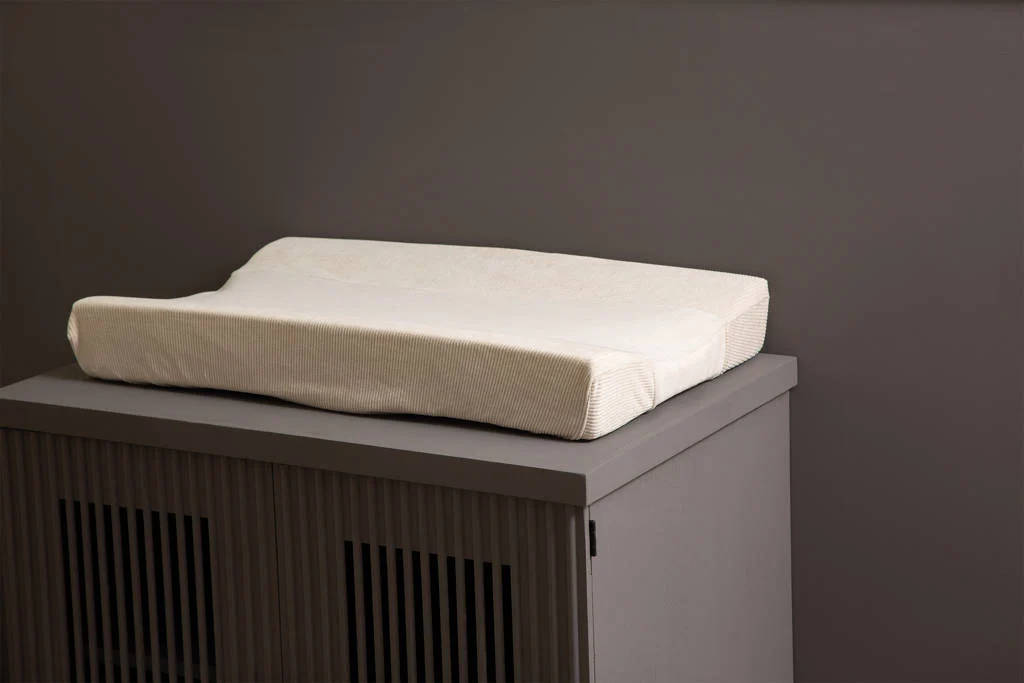 aankleedkussenhoes Soft Sand velvet rib