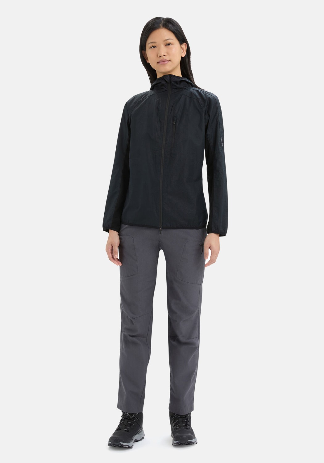 Icebreaker Damenjacke Shell  Windbreaker Black