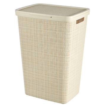 Curver Jute Wasmand met deksel 58L - Offwhite