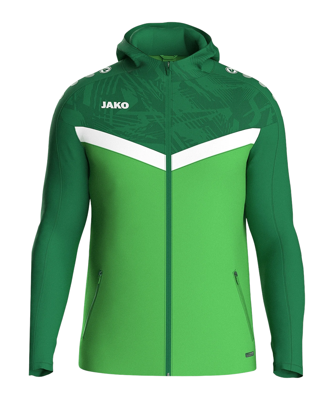 JAKO Icon Kapuzenjacke Kids Grün F222