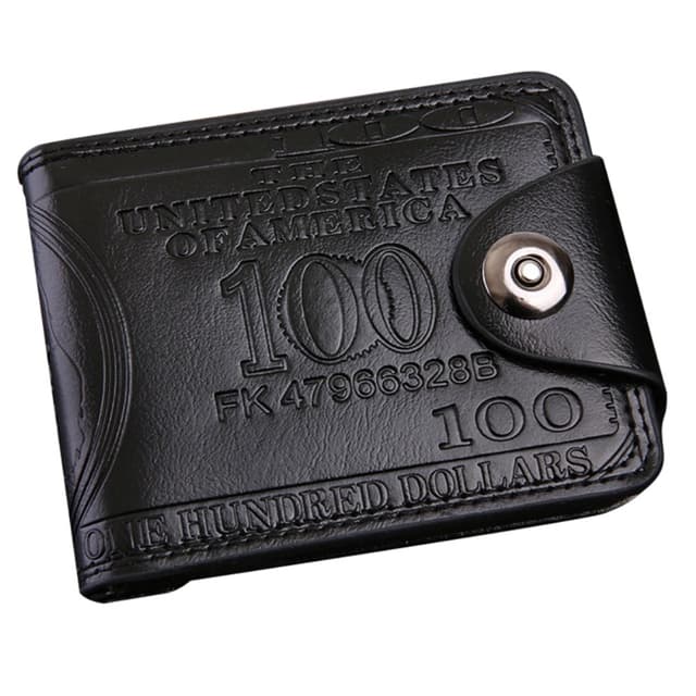 Plånbok Börs 100 dollar sedel Pengar Bifold korthållare
