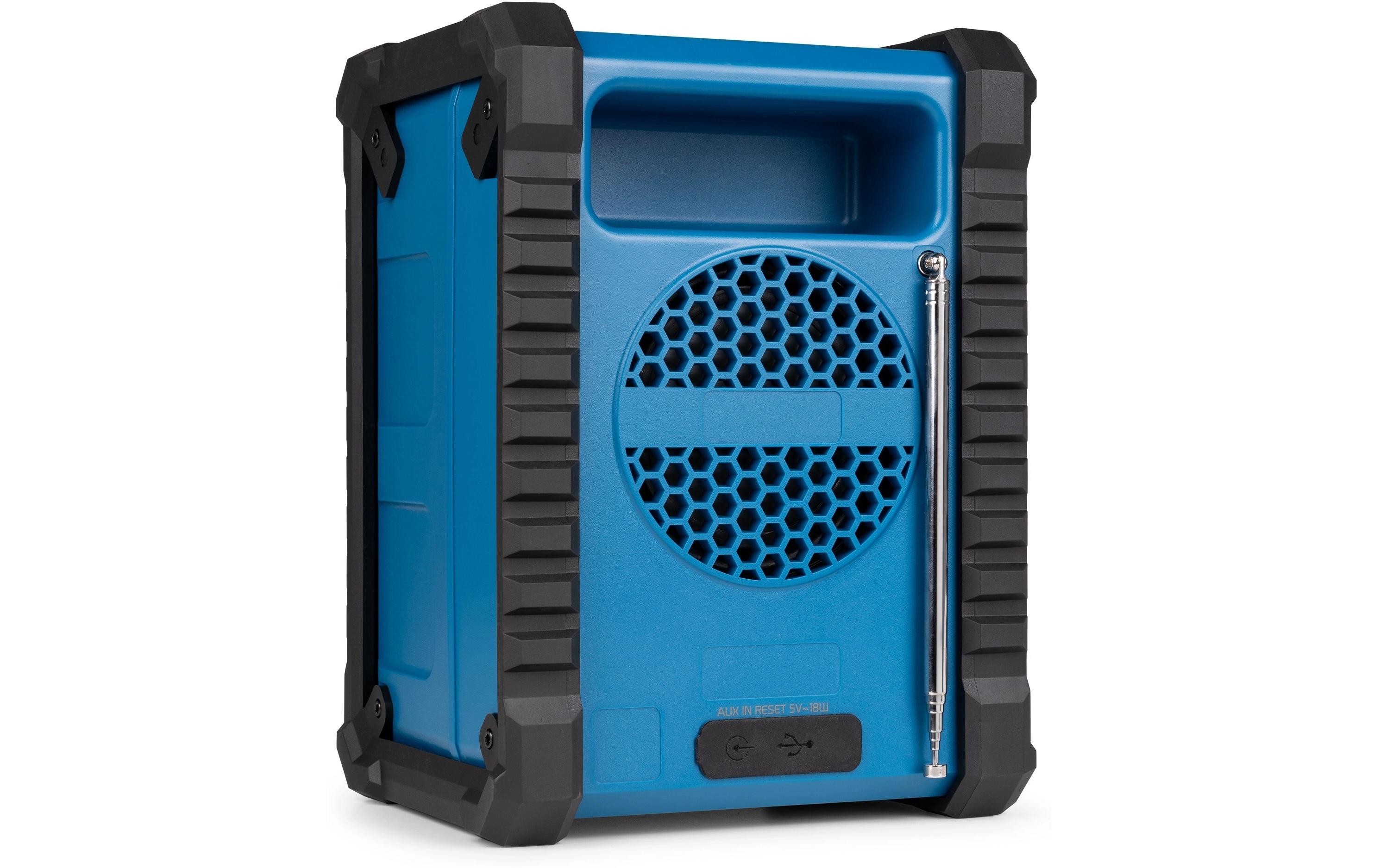 Baustellenradio Temi BlauDAB+ Baustellen-Radio mit Akku und IP54