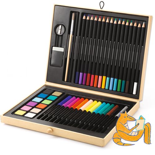 Djeco tekendoos kleuren - 47st