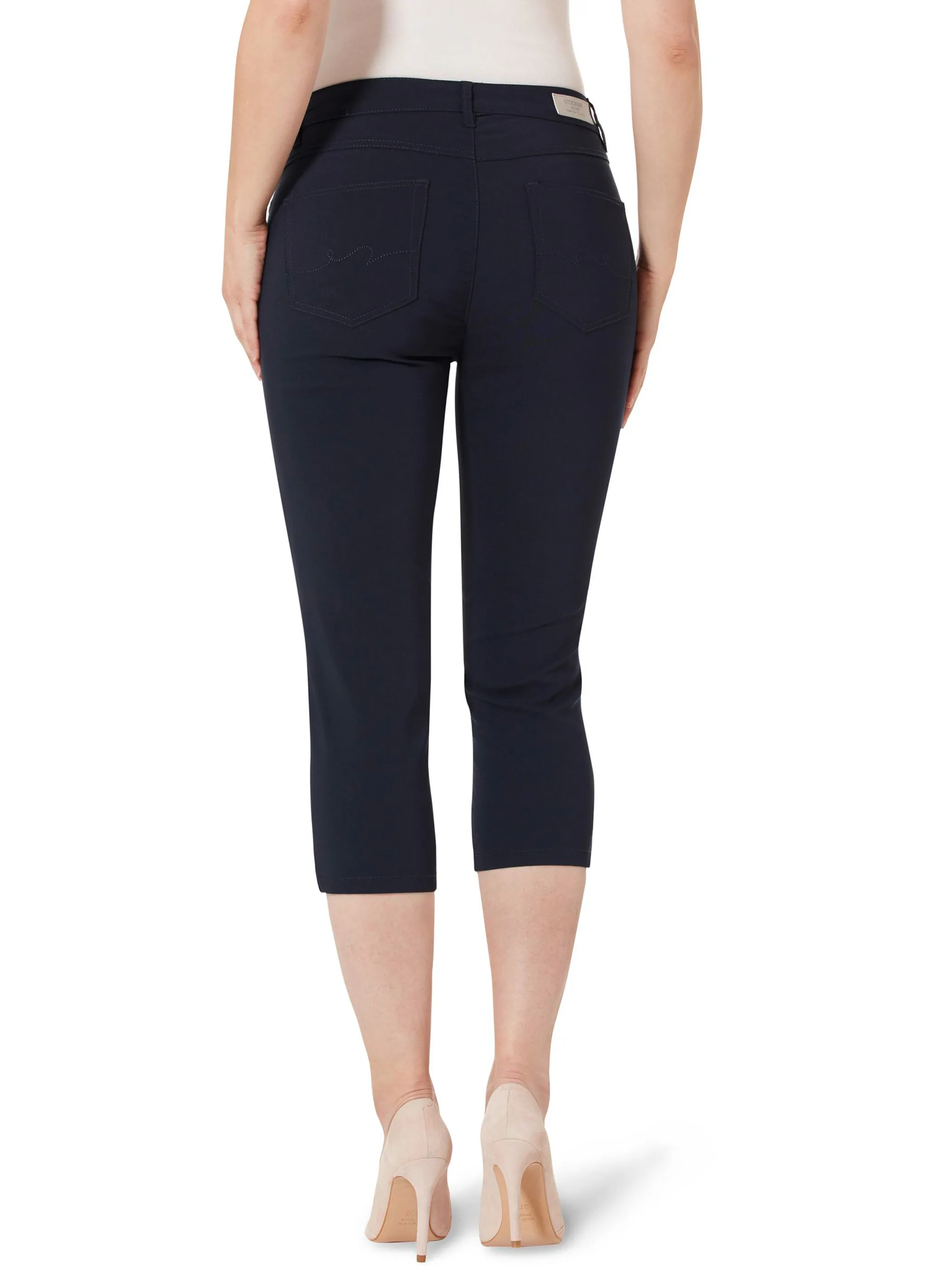 Damen Capri 5-Pocket Slim Fit