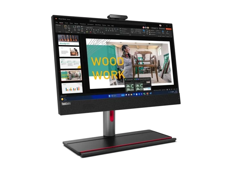 Lenovo ThinkCentre M90a Gen 5 12SH - Alt-i-én med Full Function Monitor-stander - Core i5 i5-14400 / op til 4.7 GHz - RAM 8 GB - SSD 512 GB - TCG Opal Encryption 2, NVMe, Performance - DVD-skriver - UHD Graphics 730 - Gigabit Ethernet, IEEE 802.11ax
