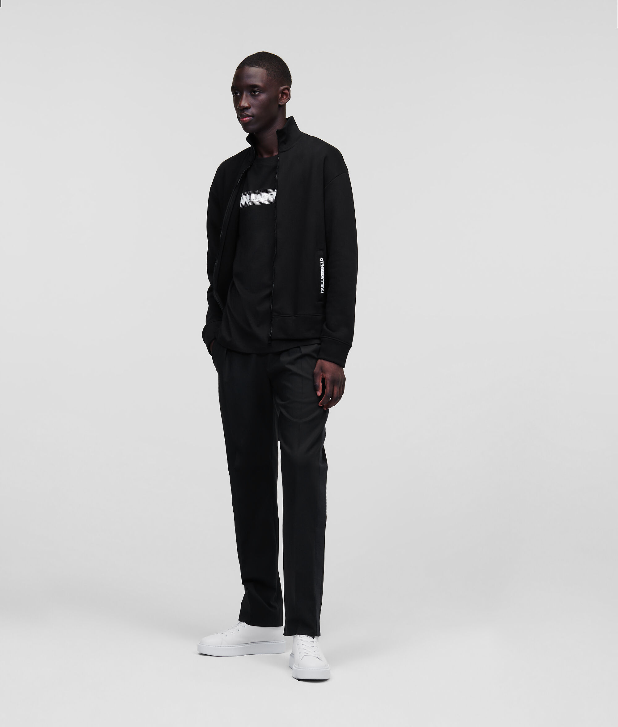 SWEAT-SHIRT ZIPPÉ AVEC LOGO KARL PIXEL
