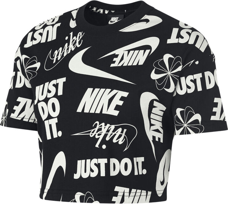 Nike Sportswear Essential Cropped T Shirt Sort
