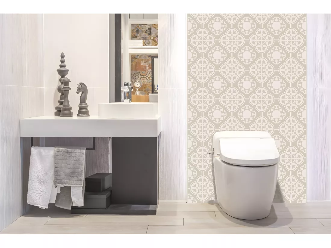 Panneaux muraux en vinyle, Planches en vinyle adhésives - 100x50 cm - Fleurs décoratives