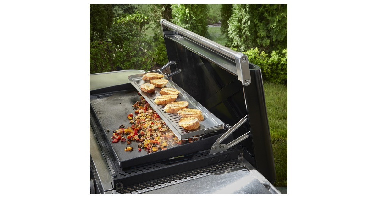 WeberWarmhoudrek voor 2 niveaus Plancha grillrooster  (Roestvrij staal)
