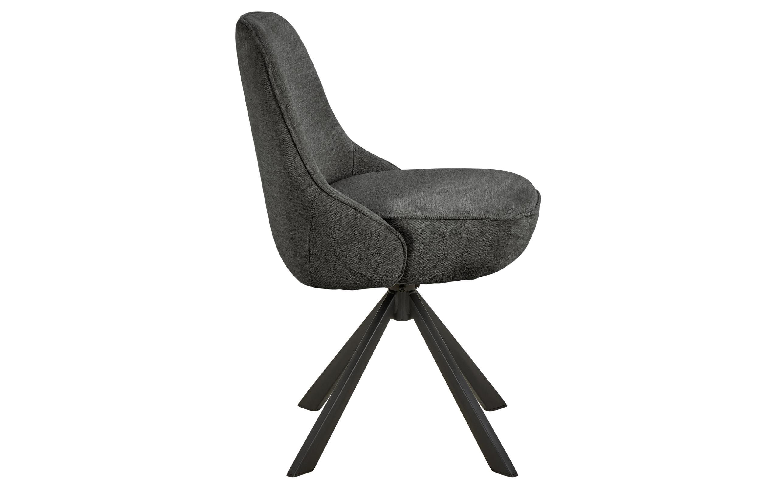 Stuhl Carlton 2 Stück, Grau<br>Esszimmerstuhl mit ergonomischem Sitz