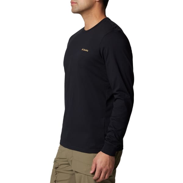 T-shirt COLUMBIA CSC SEASONAL LOGO LONG SLEEVE TEE BLACK/PEAKED BADGE