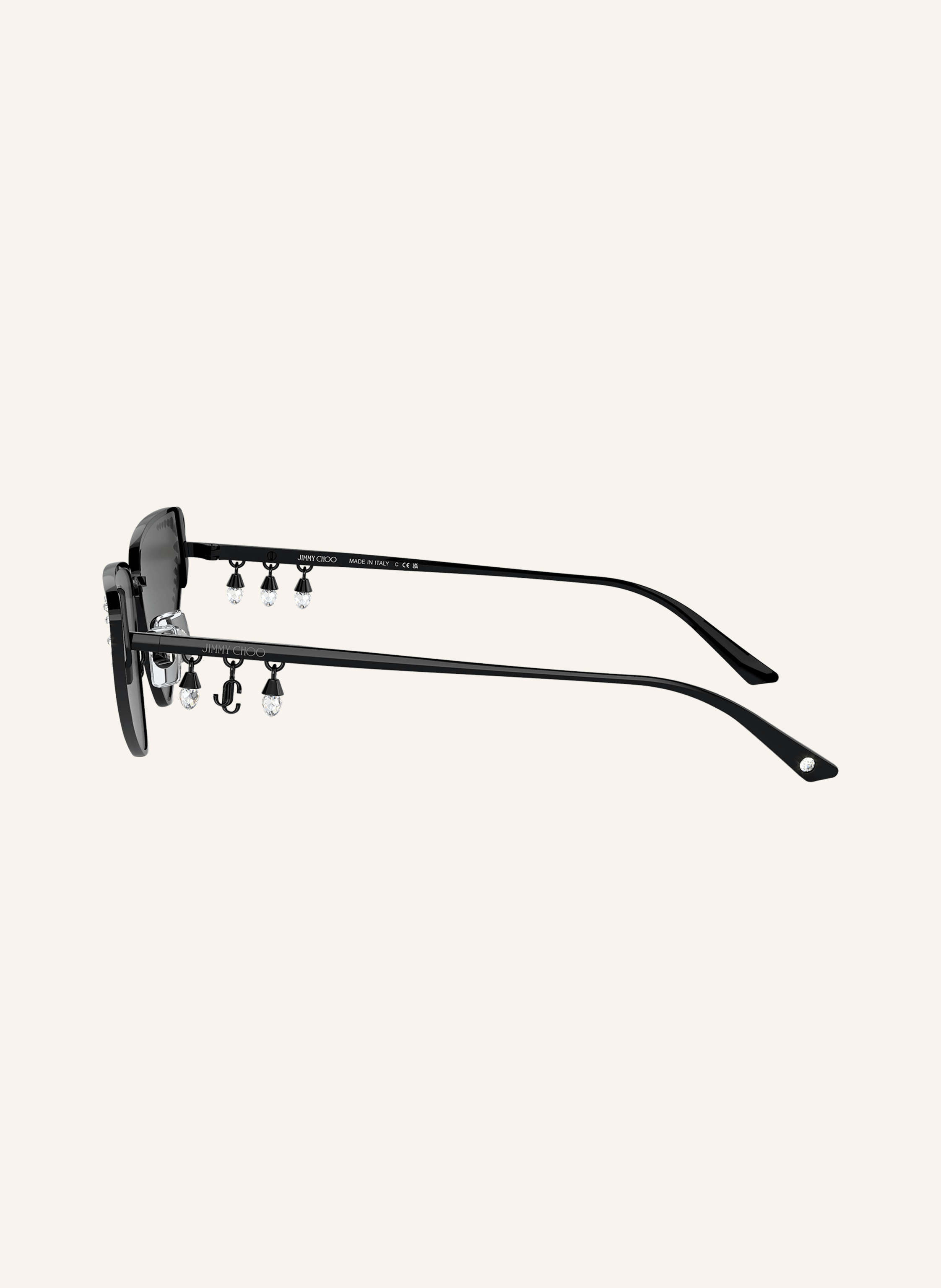 JIMMY CHOO Sonnenbrille JC4001B mit Schmucksteinen