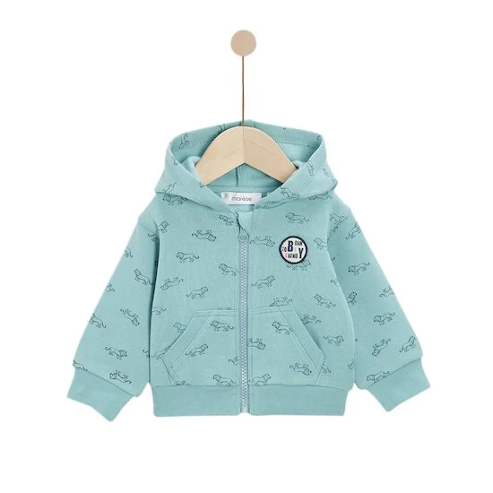 Veste à capuche   Imprimé Lion        de               Marèse