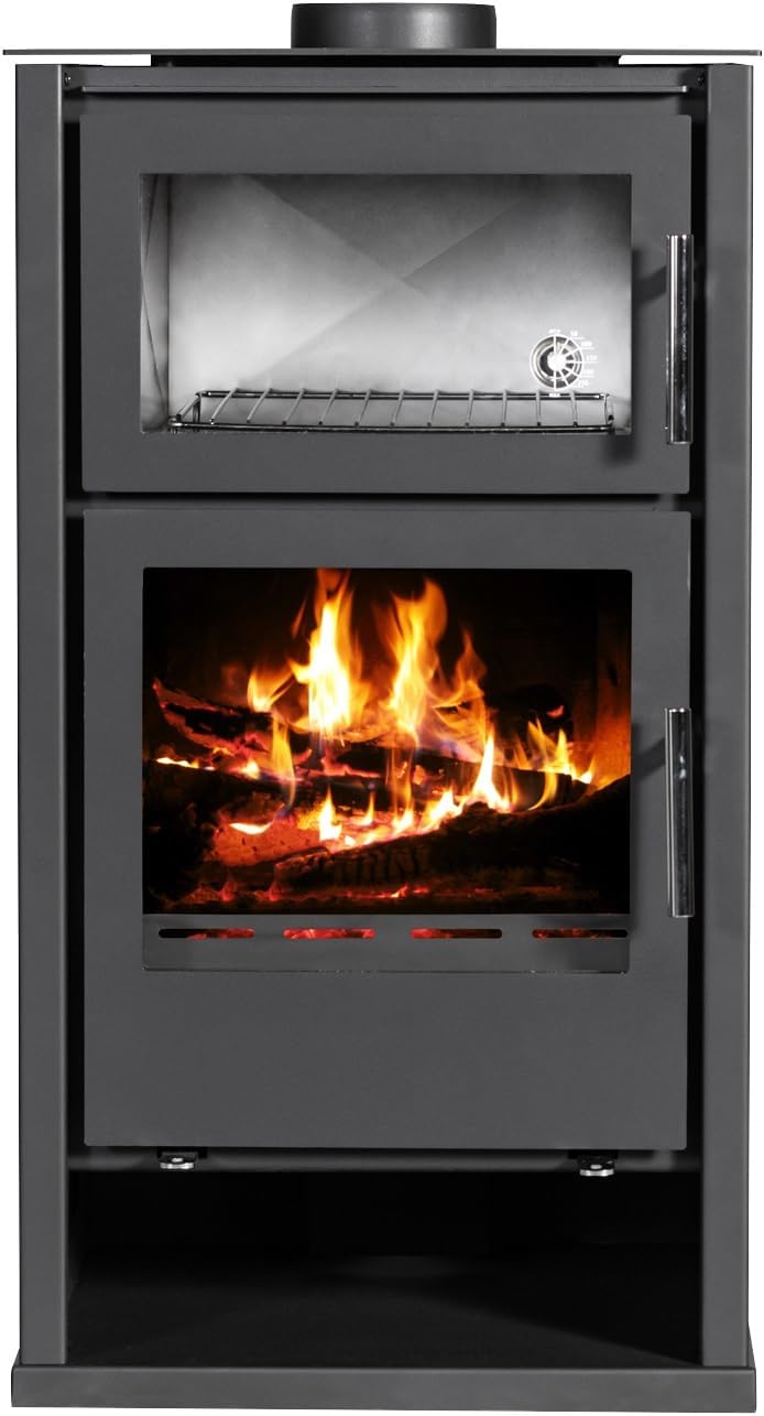 Kaminofen Regina F-W mit Backfach, EEK A+, 8,6 kW, BImSchV Stufe 2, Wirkungsgrad 83%