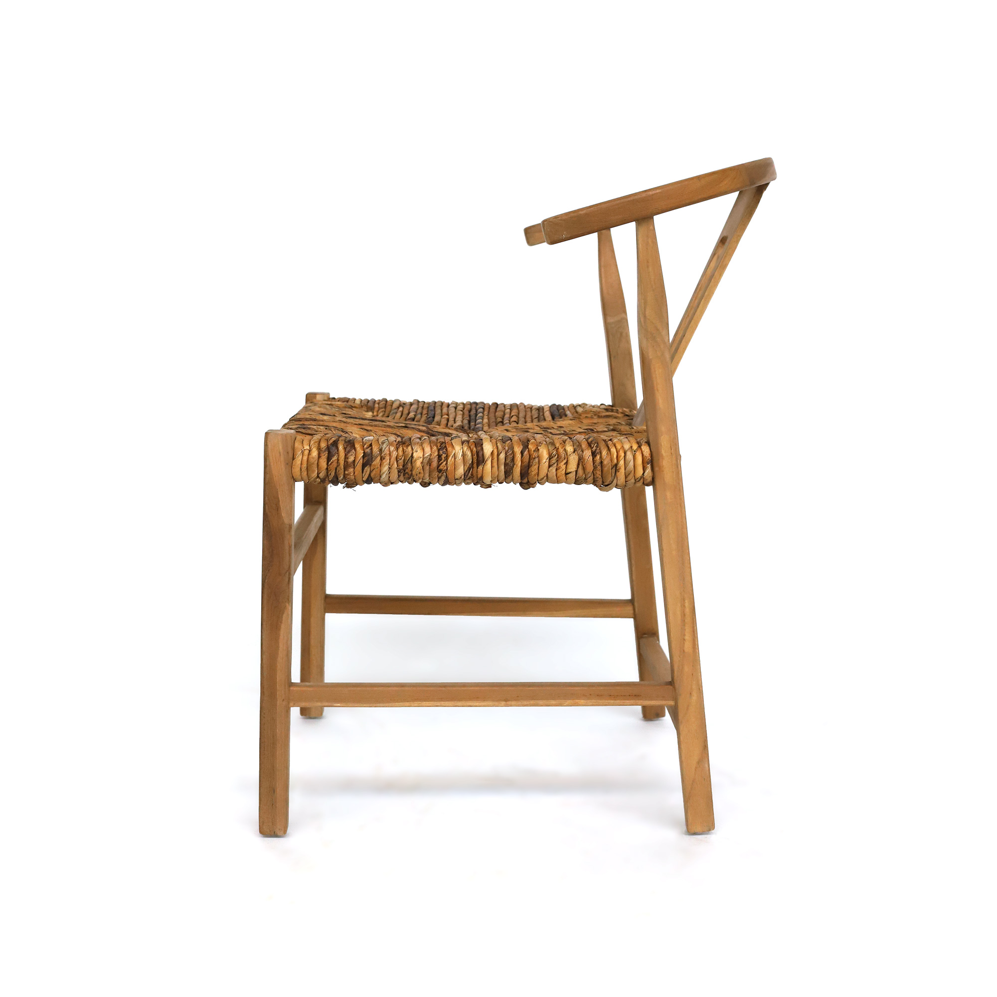 Stuhl 'Denstraat' aus Teak, natur, B 56 cm , H 78 cm, L 60 cm von fischer's lagerhaus