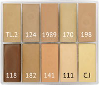 Maqpro - EUROPE SLIM 10er Palette Fard Creme, 15ml