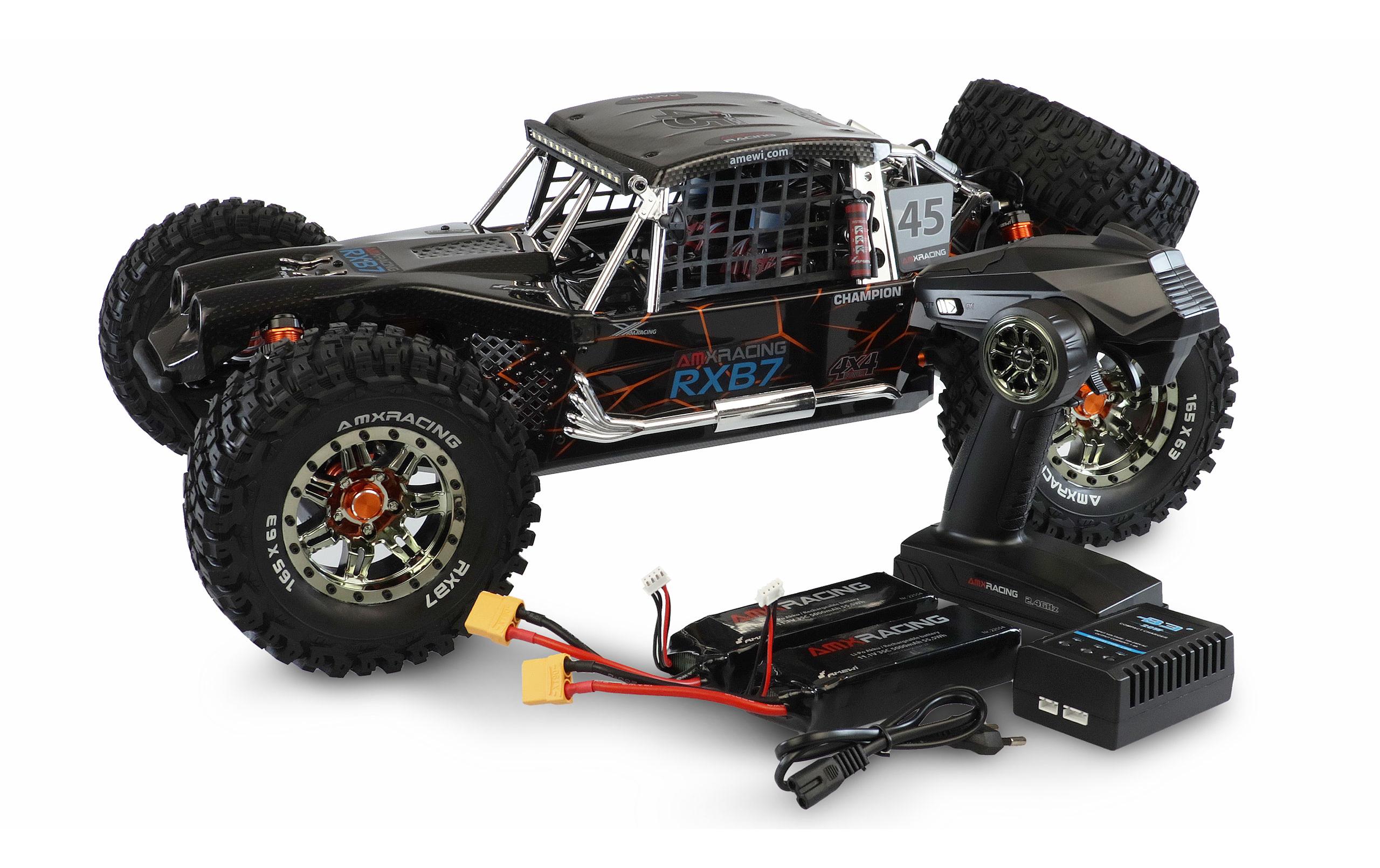 Buggy AMXRacing RXB7 6S, 4WD, Grau, 1:7, RTR<br>Dune Buggy im Massstab 1:7 mit starkem Brushless Antrieb