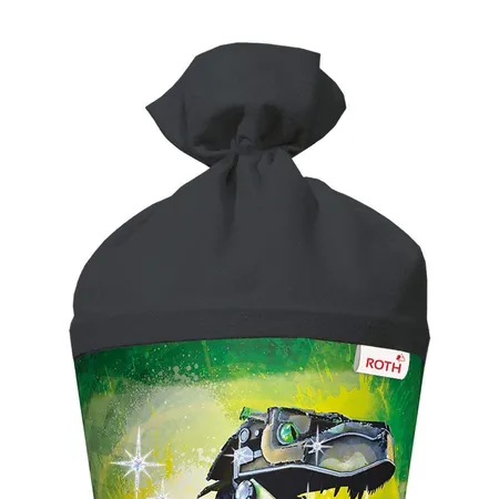 Roth Motiv-Schultüte, Robo-Rex, 70cm, rund, Rot(h)-Spitze, Filzverschluss, Folie
