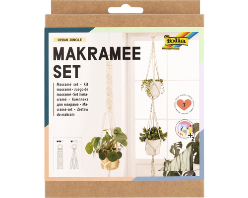 Macraméset URBAN JUNGLE 7-delig + Instructies