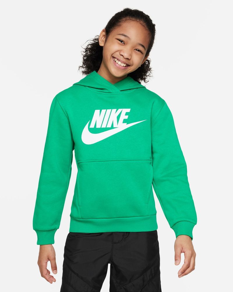 Sweat à capuche Nike Sportswear Club Fleece Vert pour enfant