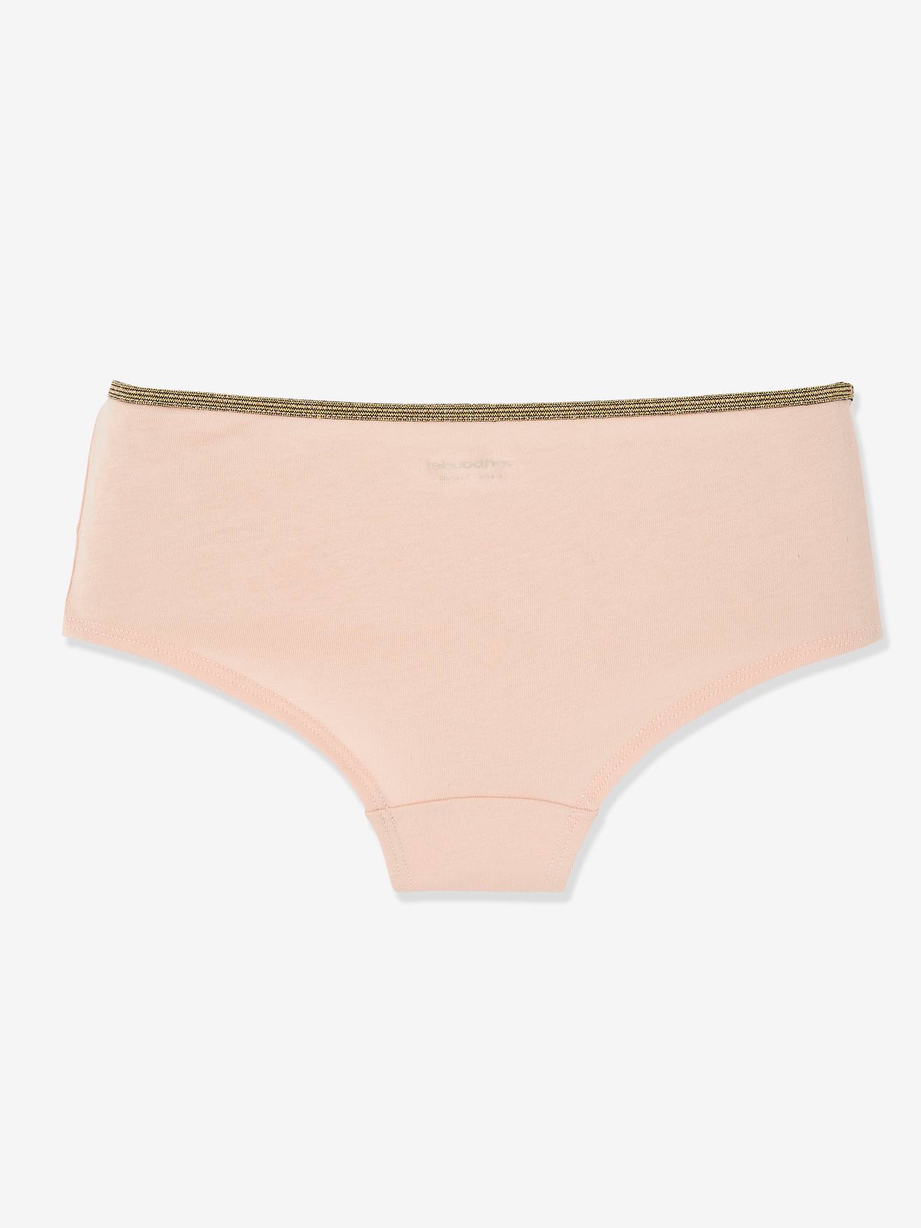 Pacote com 5 shorts estampados cinza claro para meninas