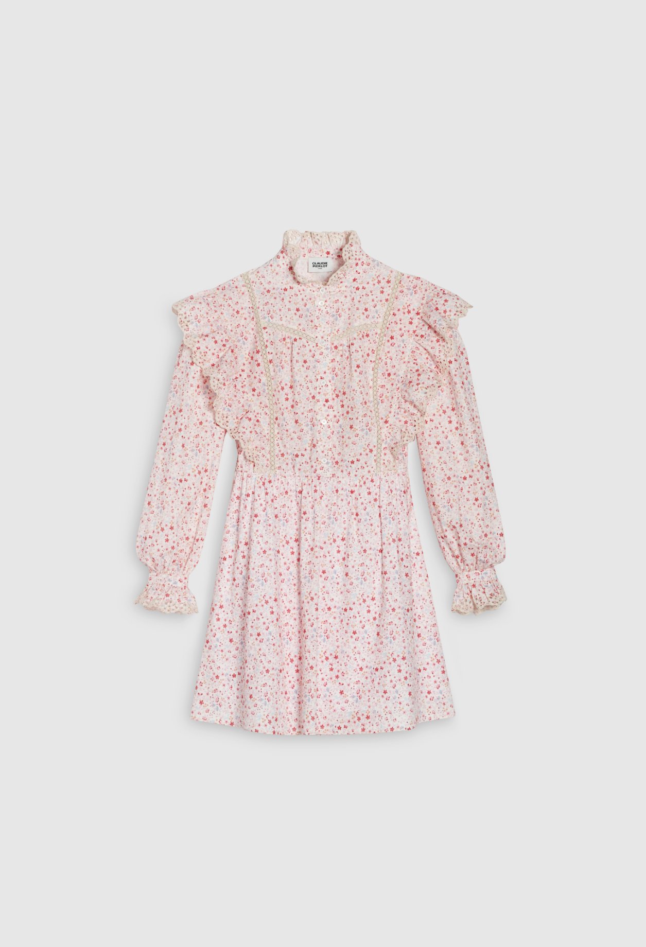 Robe fleurie &agrave; volants