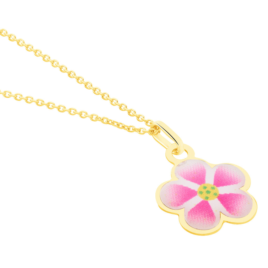 Collier Syna Fleur Or Jaune