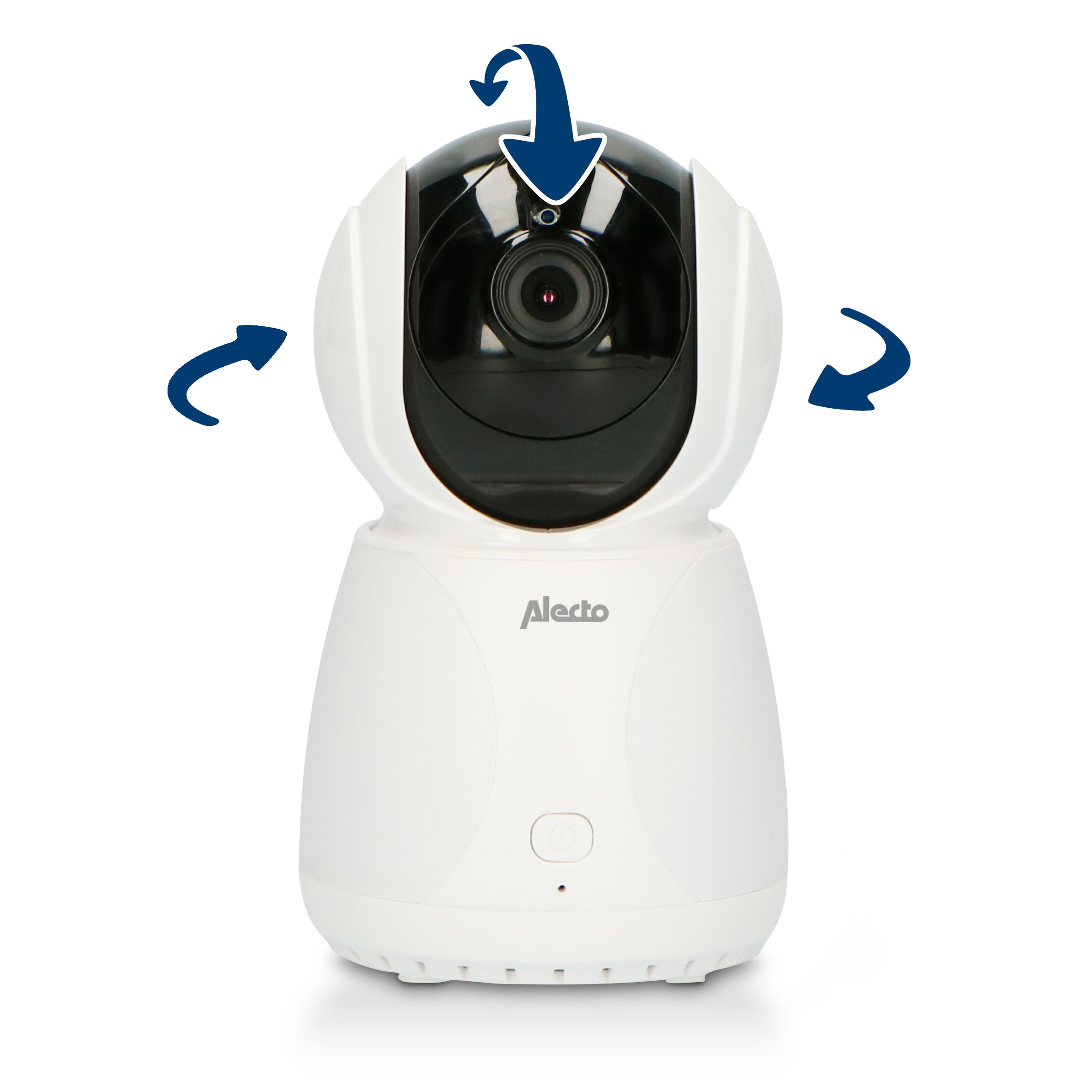 ALECTO Video Babyphone Weiß mit 5 Zoll Farbdisplay Gegensprechfunktion bis 300 m