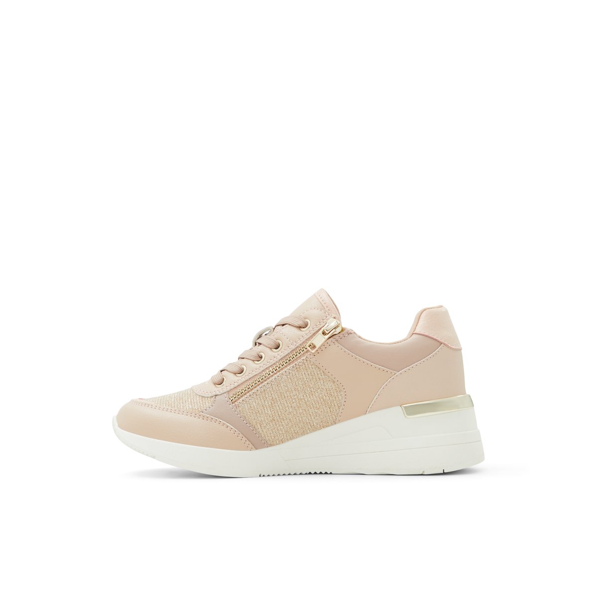 NO ANGEL-Valleygrl-jg-Baskets - Talon plat - Rose Clair