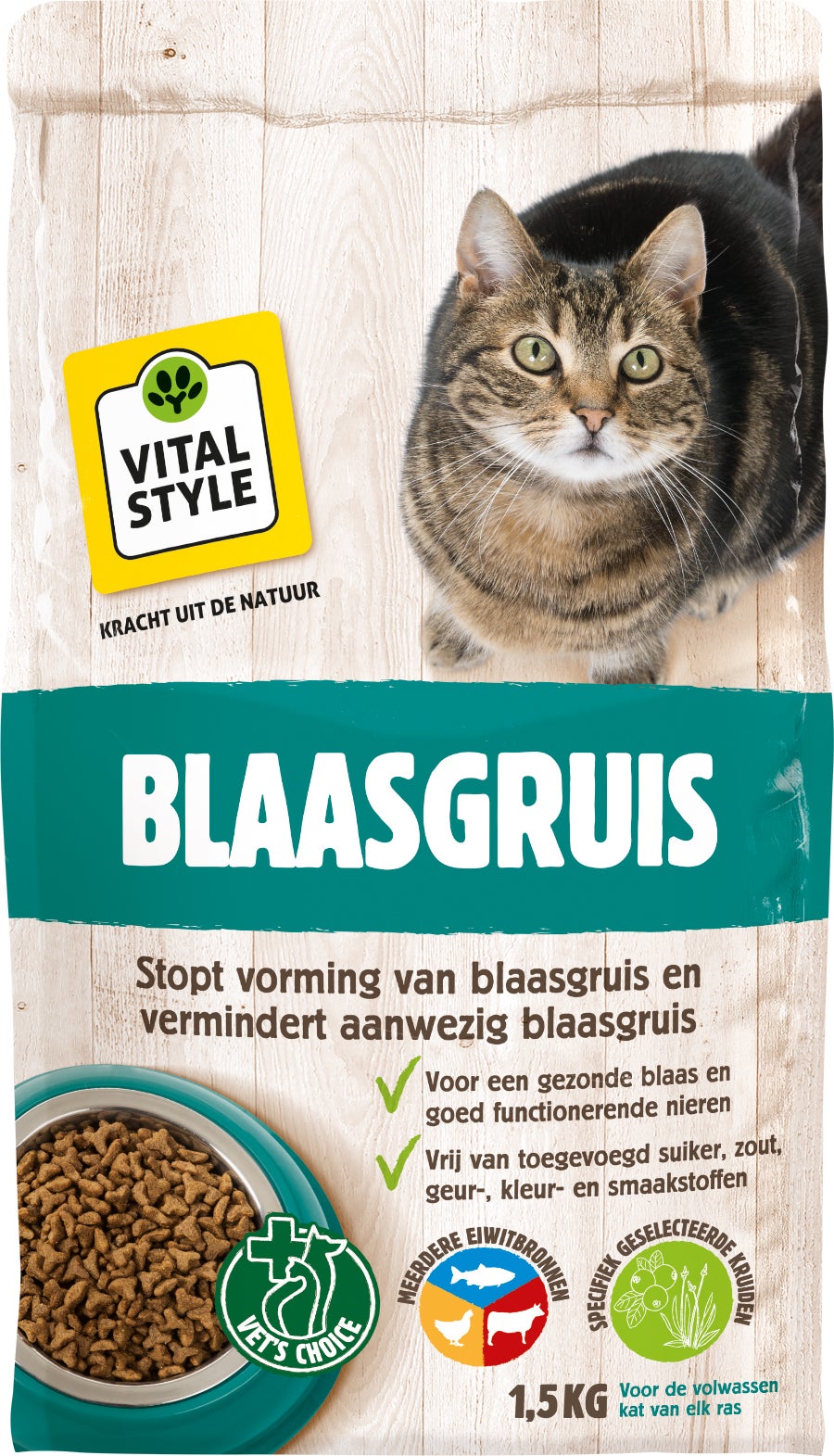 VITALstyle kattenvoer Blaasgruis adult 1,5 kg