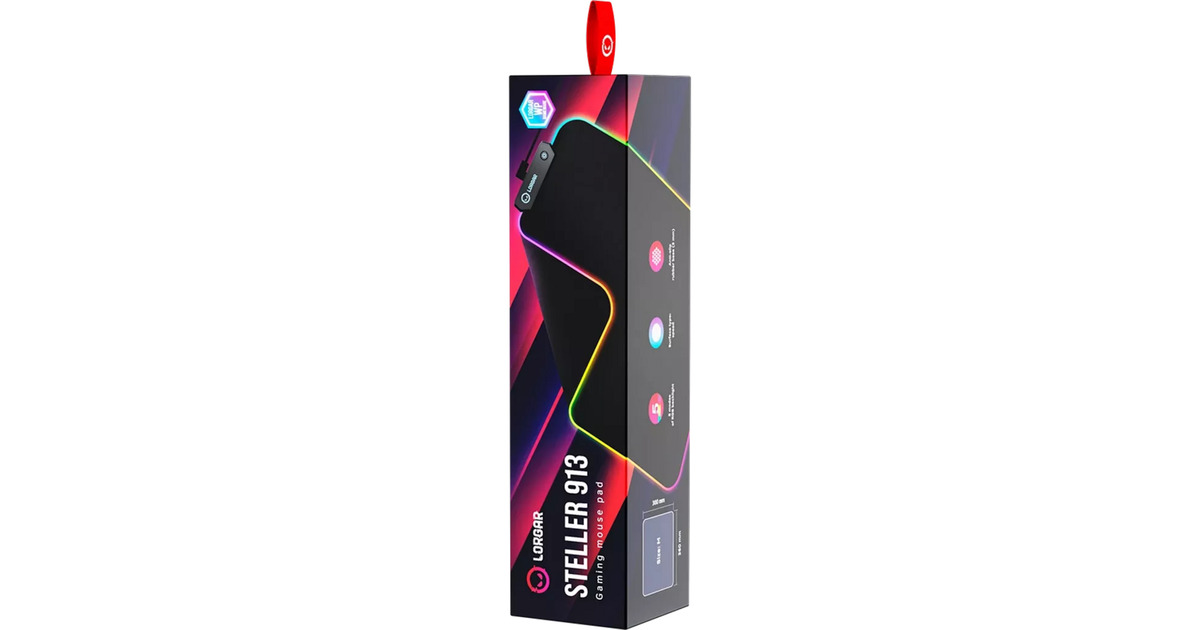 LORGARSteller 913 gaming muismat  (Zwart)
