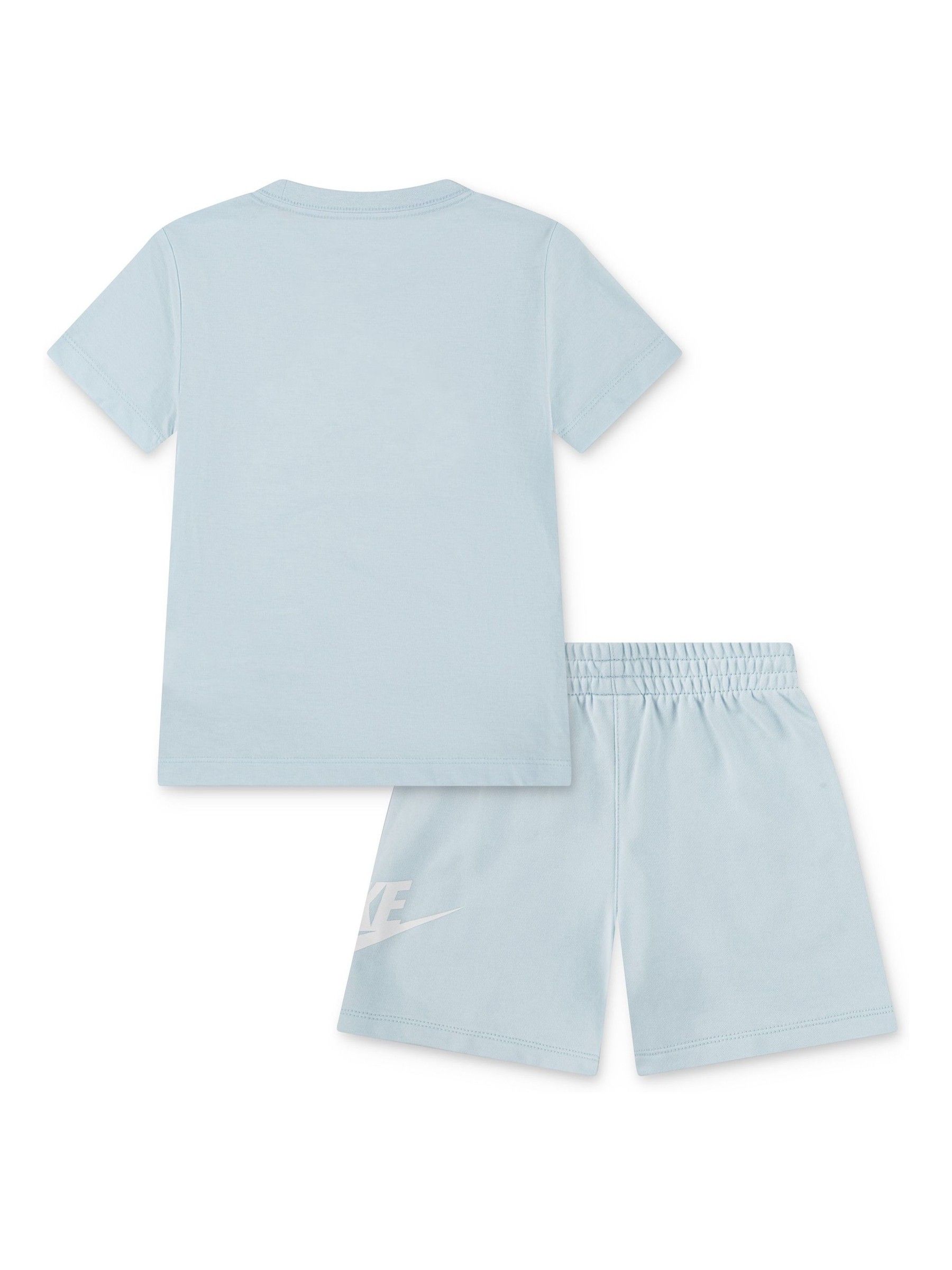 Blauw - Nike Little Kids Club set van T-shirt en short