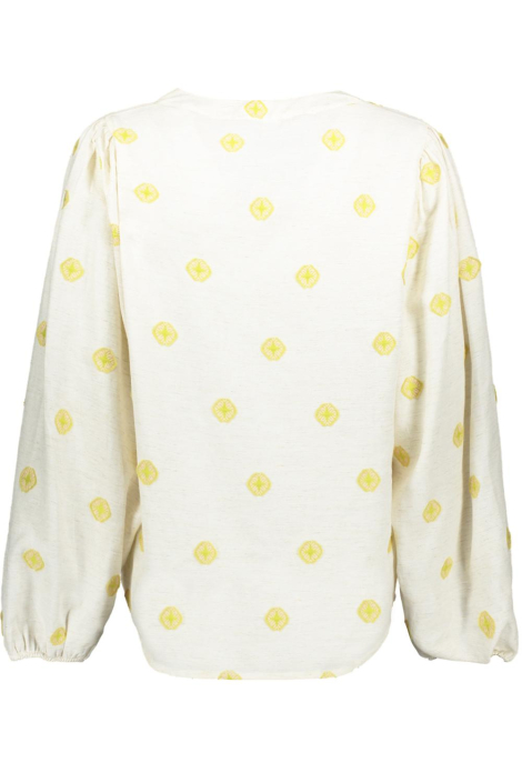 Geisha beige dames blouse