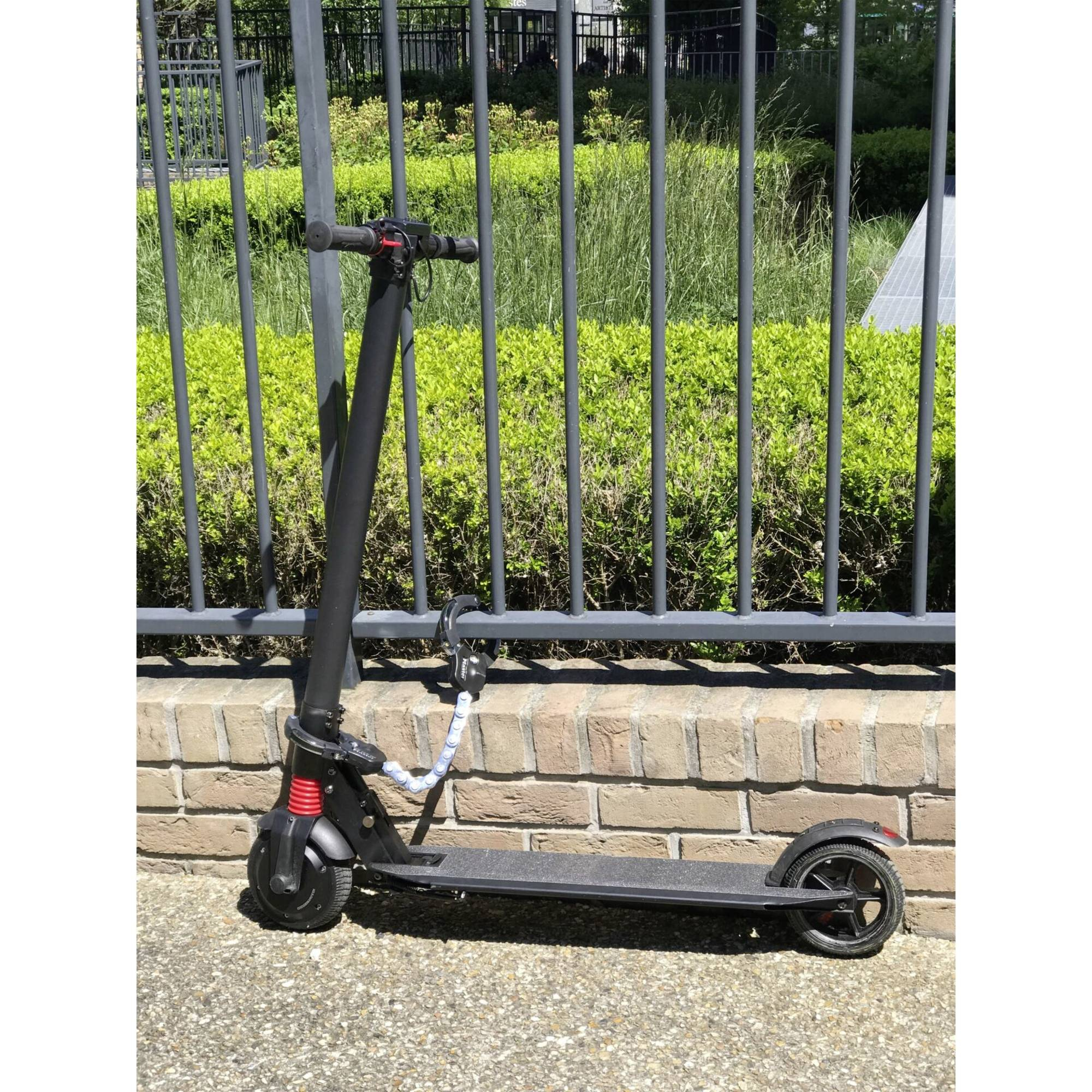 (55cm) Street Cuff 8290 Fahrradschloss 9-gliedriges Velo Handschellenschloss - Silber / Schwarz