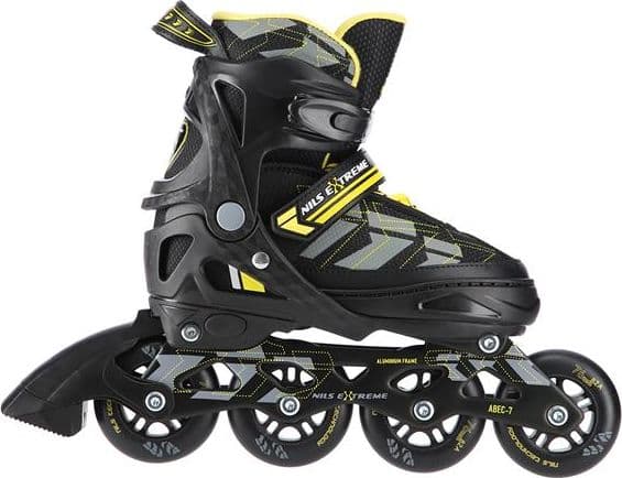 Nils Extreme NA11002 fritidsrulleskøyter, justerbare, størrelse 31-34