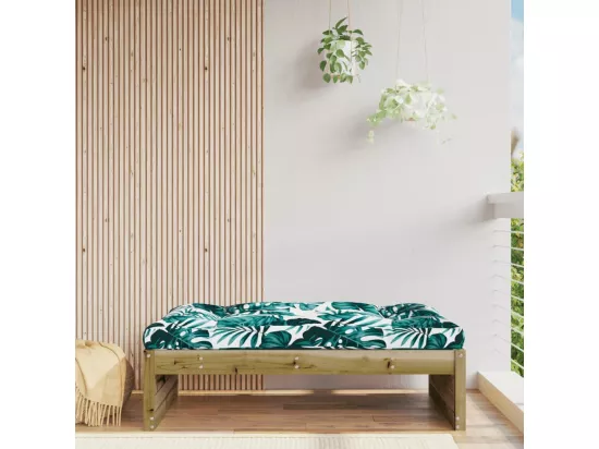 Repose-pied de jardin 120x80 cm bois de pin imprégné