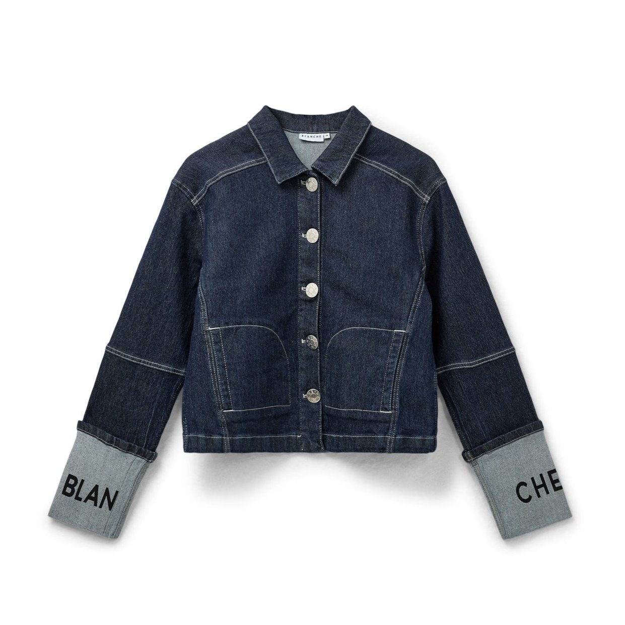 BLANCHE  Ulrika-BL Kant denimjakke - Rinse