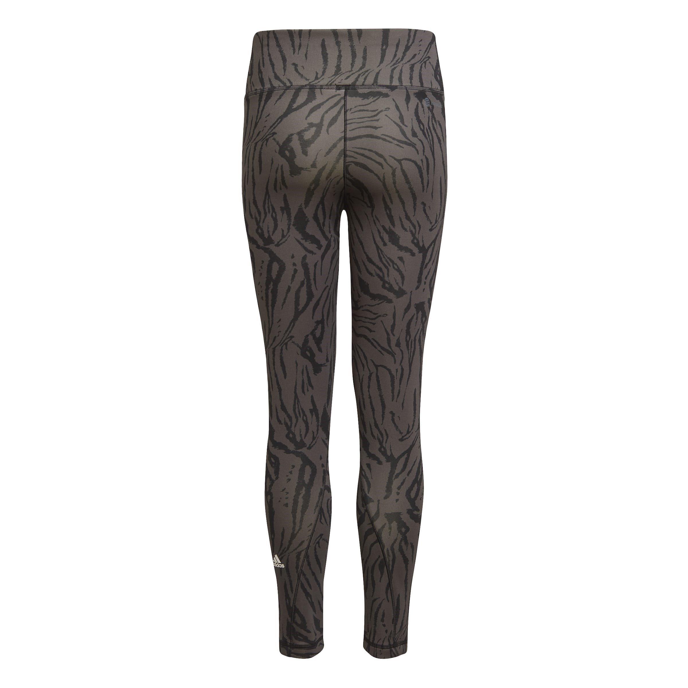 adidas Optime Aeroready Sport Icon Animal Print 7/8 Leggings Girls