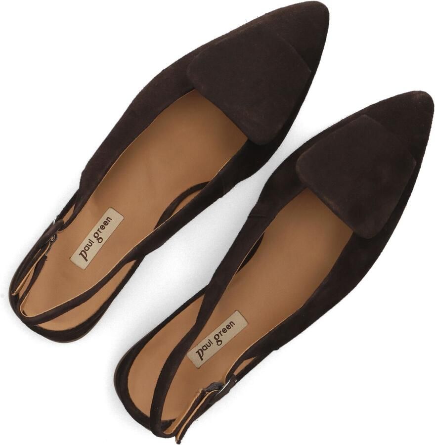 PAUL GREEN Slingbacks Dames 6090 Maat: 36 Materiaal: Suède Kleur: Bruin